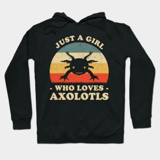 Just A Girl Who Loves Axolotls Cute Axolotl Lover Hoodie